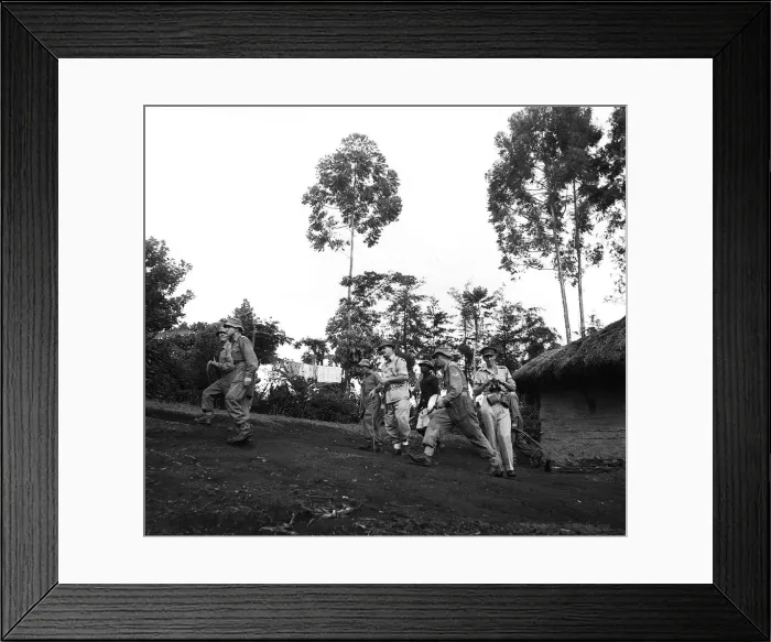 Framed Print : Men from the Lancashire Fusiliers, based up country at Fort Hall in the Kikuyu reserve Framed Print : Men from the Lancashire Fusiliers, based up country at Fort Hall in the Kikuyu reserve
