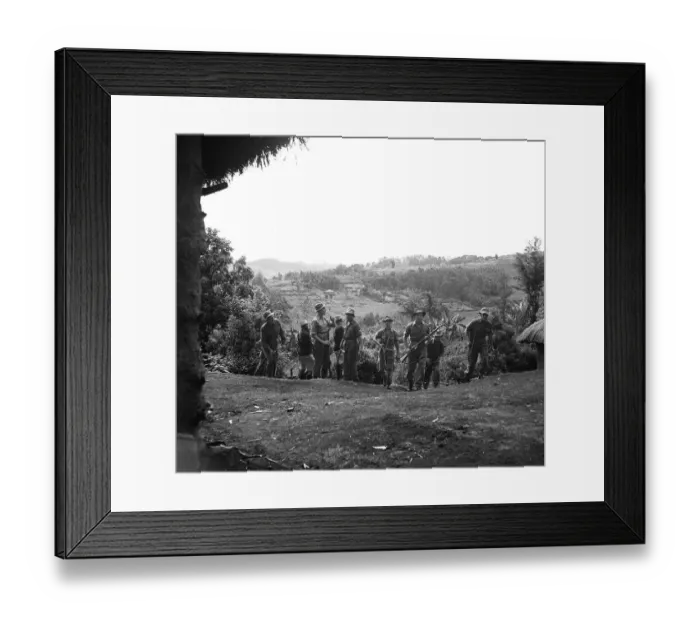 Framed Print : Men from the Lancashire Fusiliers, based up country at Fort Hall in the Kikuyu reserve Framed Print : Men from the Lancashire Fusiliers, based up country at Fort Hall in the Kikuyu reserve
