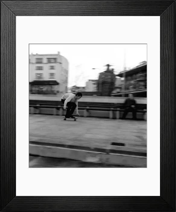 Framed Print : Andy Wickham March 1965 On a Sidewalk surfer brought from America Skateboard Framed Print : Andy Wickham March 1965 On a Sidewalk surfer brought from America Skateboard
