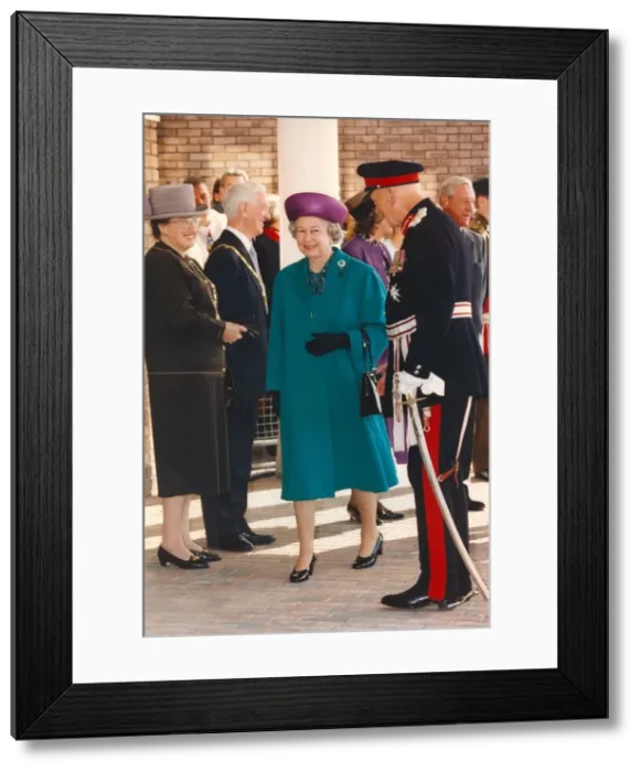 Framed Print : Queen Elizabeth II and Prince Phillip offically open the Riverside Framed Print : Queen Elizabeth II and Prince Phillip offically open the Riverside