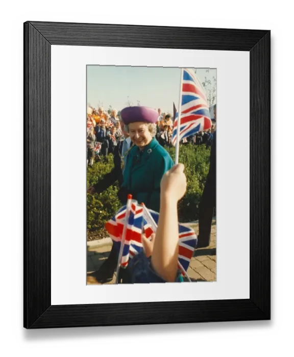 Framed Print : Queen Elizabeth II and Prince Phillip offically open the Riverside