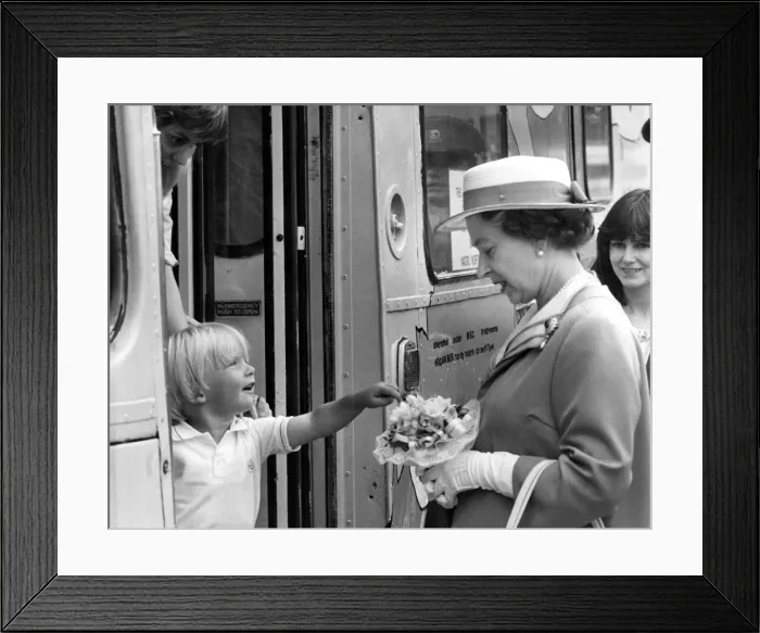 Framed Print : Queen Elizabeth II visits National Association for the Care Framed Print : Queen Elizabeth II visits National Association for the Care