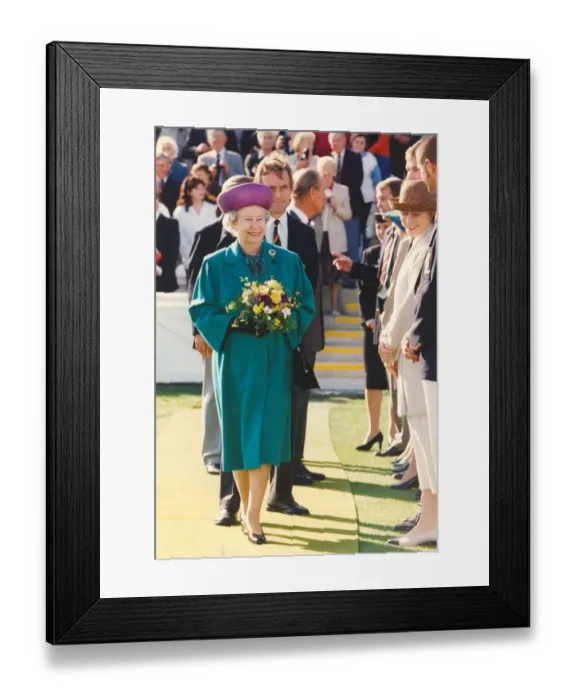Framed Print : Queen Elizabeth II and Prince Phillip offically open the Riverside Framed Print : Queen Elizabeth II and Prince Phillip offically open the Riverside