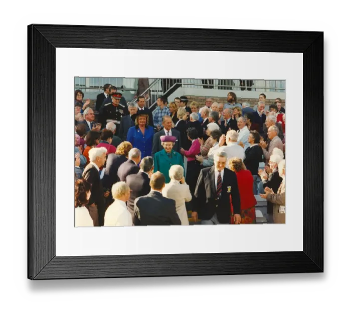 Framed Print : Queen Elizabeth II and Prince Phillip offically open the Riverside Framed Print : Queen Elizabeth II and Prince Phillip offically open the Riverside