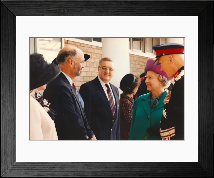 Framed Print : Queen Elizabeth II and Prince Phillip offically open the Riverside Framed Print : Queen Elizabeth II and Prince Phillip offically open the Riverside