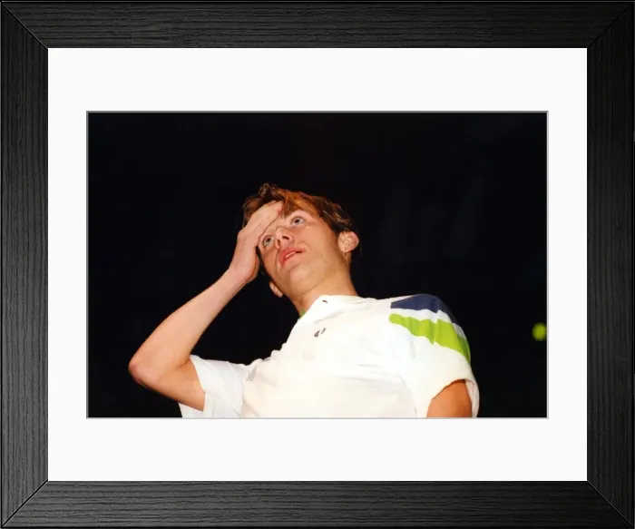 Framed Print : Damon Albarn of Blur performs at the Newcastle Arena. 08 / 12 / 95 Framed Print : Damon Albarn of Blur performs at the Newcastle Arena. 08 / 12 / 95