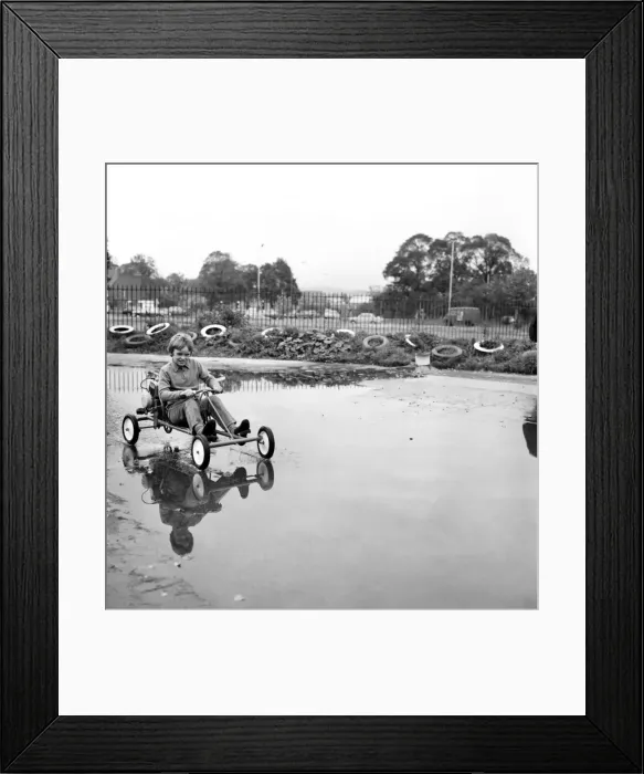 Framed Print : ChildrenIs Go-kart: Rober Spicer on the Skid Pan. October 1972 72-10290-010 Framed Print : ChildrenIs Go-kart: Rober Spicer on the Skid Pan. October 1972 72-10290-010
