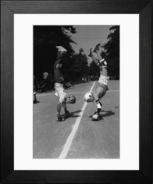 Framed Print : Launch of British skateboard championship in London 1977 at Crystal Palace