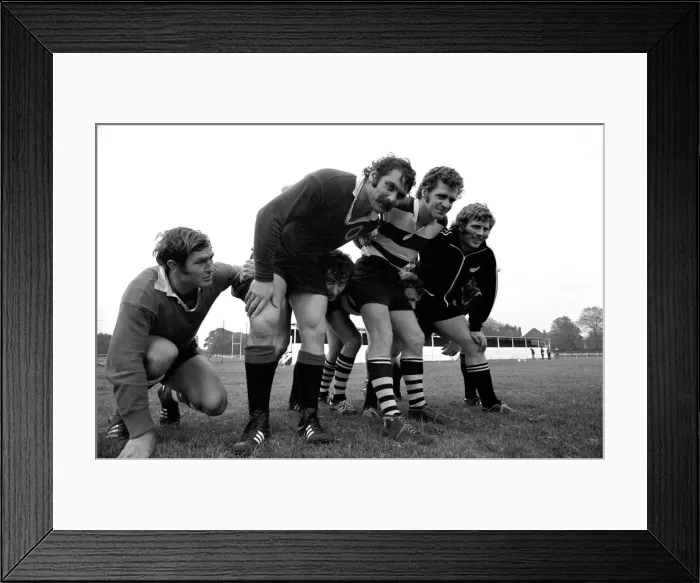Framed Print : Sport: Rugby: All Blacks training. October 1972 72-10293-004 Framed Print : Sport: Rugby: All Blacks training. October 1972 72-10293-004