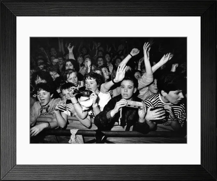 Framed Print : Bros fans at the concert in Whitley Bay ice rink. 13 / 12 / 88 Framed Print : Bros fans at the concert in Whitley Bay ice rink. 13 / 12 / 88