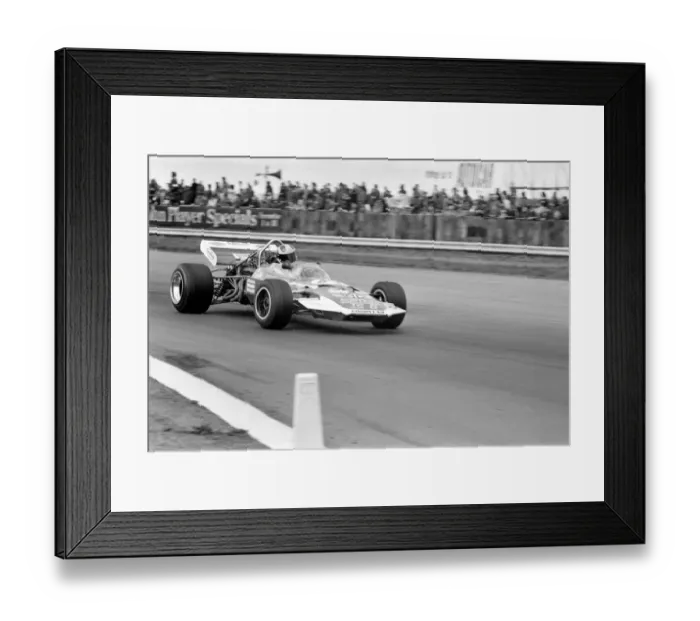 Framed Print : Motor Racing at Silverstone: Formula 5000 car race was won by Graham McRae driving a Leda Framed Print : Motor Racing at Silverstone: Formula 5000 car race was won by Graham McRae driving a Leda