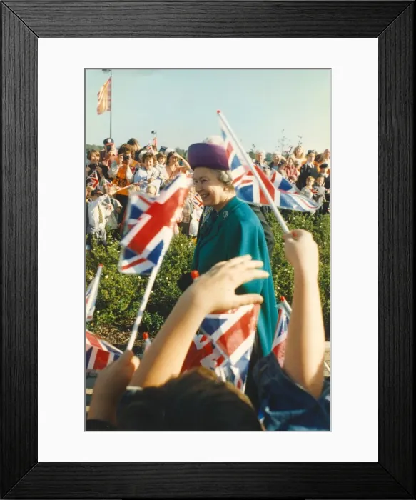 Framed Print : Queen Elizabeth II and Prince Phillip offically open the Riverside