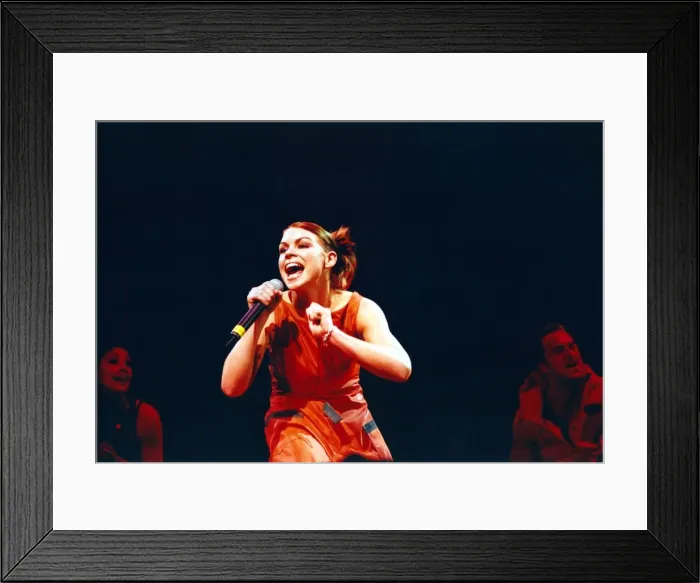 Framed Print : Billie Piper performing at the Newcastle Arena. December 1998 Framed Print : Billie Piper performing at the Newcastle Arena. December 1998