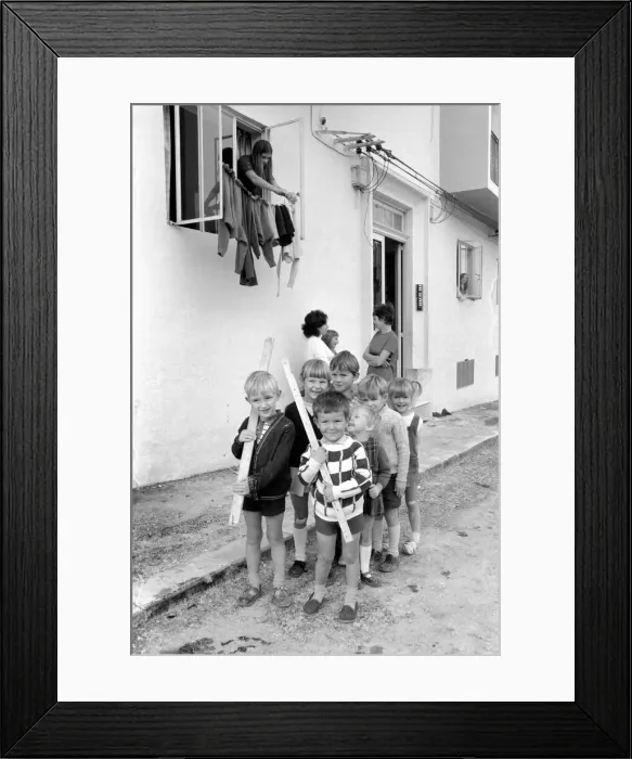 Framed Print : Preparation for the British Departure from Malta. Kids Army Framed Print : Preparation for the British Departure from Malta. Kids Army