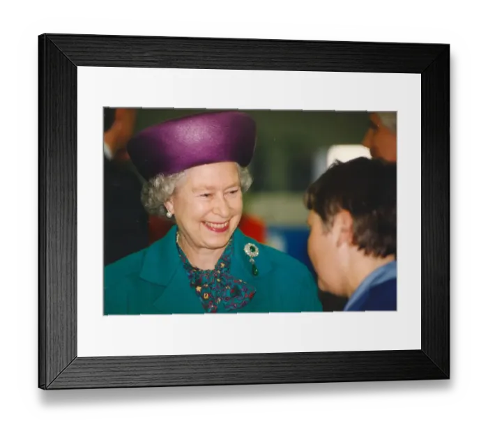 Framed Print : Queen Elizabeth II and Prince Phillip visit the Thorn Lighting Factory in Spennymoor Framed Print : Queen Elizabeth II and Prince Phillip visit the Thorn Lighting Factory in Spennymoor