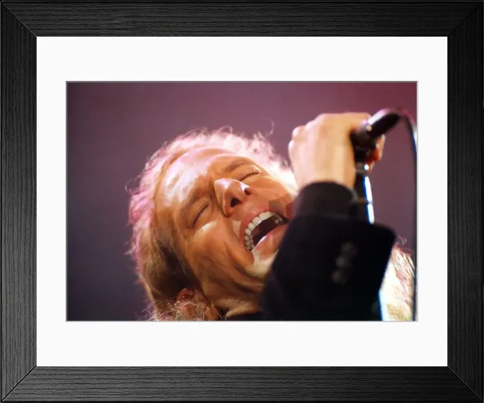 Framed Print : Singer Michael Bolton performing in concert at the Newcastle Arena. 11 / 03 / 96 Framed Print : Singer Michael Bolton performing in concert at the Newcastle Arena. 11 / 03 / 96