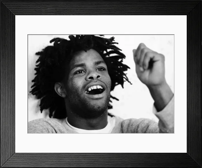 Framed Print : Boxer Kirkland Laing seen here att home. 2nd December 1987 Framed Print : Boxer Kirkland Laing seen here att home. 2nd December 1987