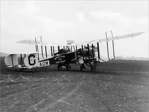 This Blackburn Kangaroo biplane - a former WW1 bomber - which was purchased by explorer