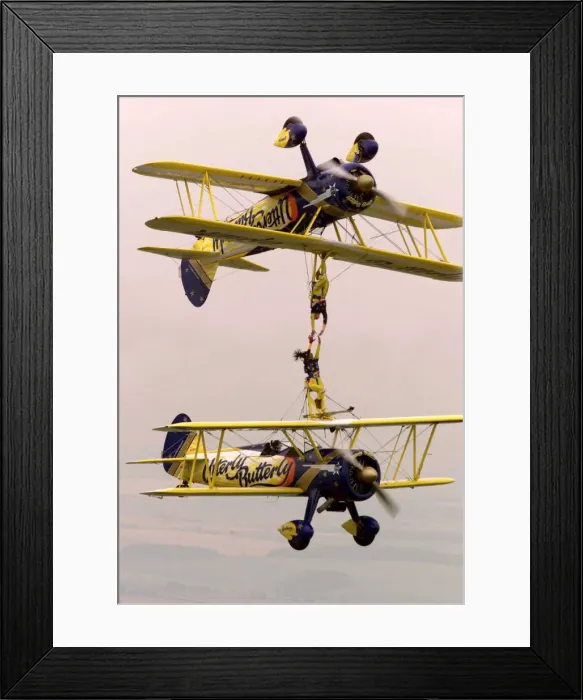 Framed Print : The Boeing Stearman 75 two-seat biplane began life in America during 1934
