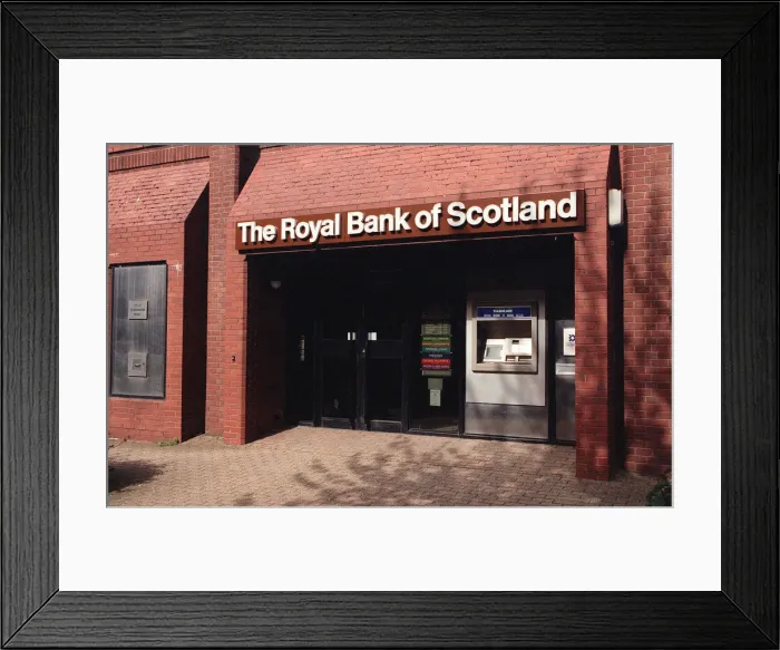 Framed Print : The Royal Bank of Scotland 1996. Branch Framed Print : The Royal Bank of Scotland 1996. Branch