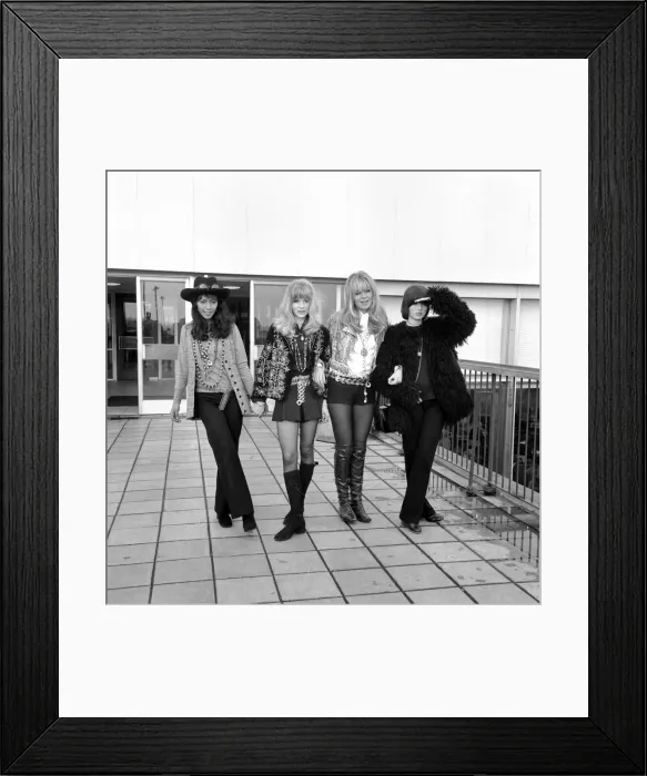 Framed Print : (L to right)'The Touchables'Esther Anderson, Judy Huxtable Framed Print : (L to right)'The Touchables'Esther Anderson, Judy Huxtable