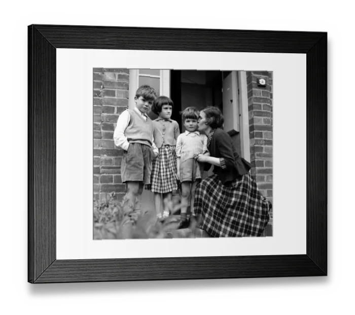 Framed Print : The happy faces of three little children - faces that their parents James Framed Print : The happy faces of three little children - faces that their parents James