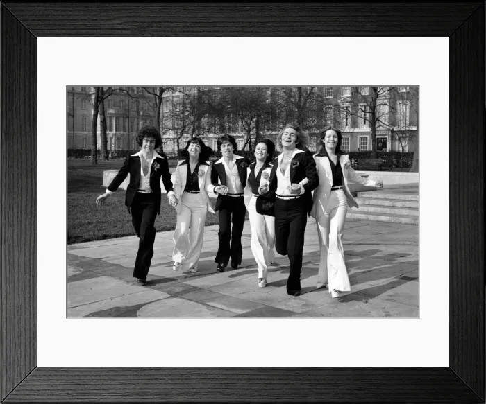Framed Print : The Guys and Dolls pop group. February 1975 75-01169-006 Framed Print : The Guys and Dolls pop group. February 1975 75-01169-006