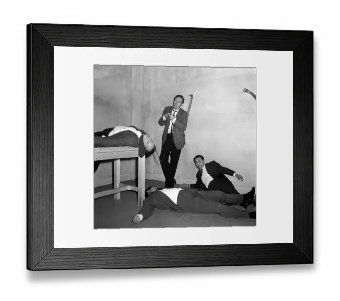 Framed Print : Actor Patrick McGoohan filming a new series of Danger Man at Shepperton Studios Framed Print : Actor Patrick McGoohan filming a new series of Danger Man at Shepperton Studios