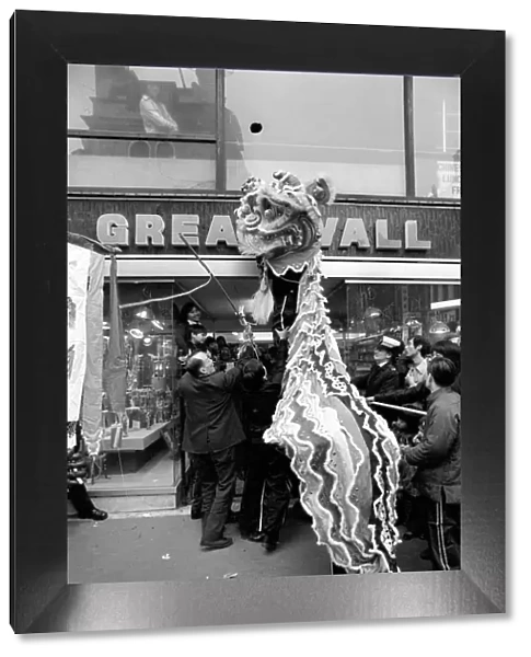 Happy Chinese New Year. Soho, London. February 1975 75-00920-002