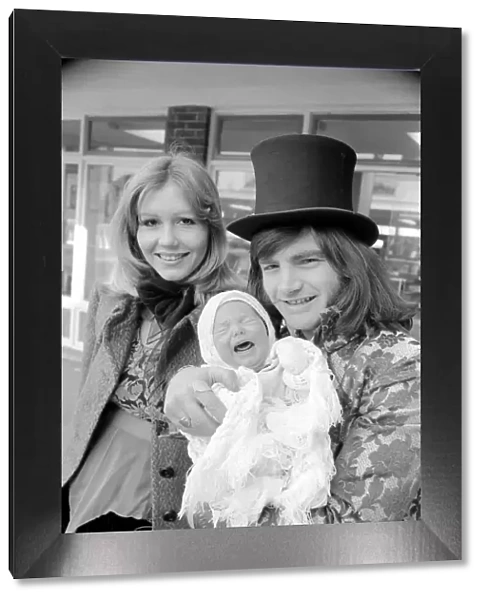 Screaming Lord Sutch and son and Thann Rendessy. February 1975 75-01011