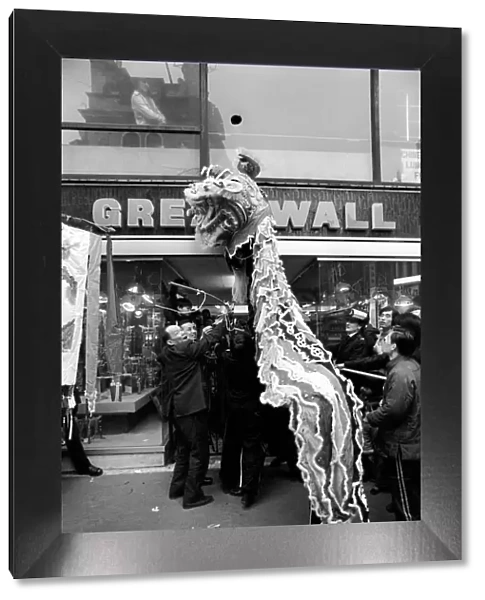 Happy Chinese New Year. Soho, London. February 1975 75-00920-003
