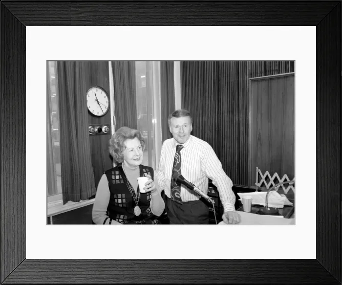 Framed Print : The BBC upset Mrs. Barbara Castle on Jimmy Young Show also Dr. B. Lewis