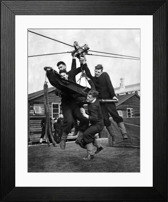 Framed Print : The Navys Muscle Men'throw around a 1 ton field gun during their Framed Print : The Navys Muscle Men'throw around a 1 ton field gun during their