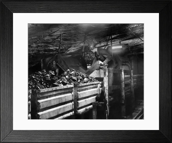 Framed Print : Huncoat Colliery reconstruction: A new central loading station has been made to Framed Print : Huncoat Colliery reconstruction: A new central loading station has been made to