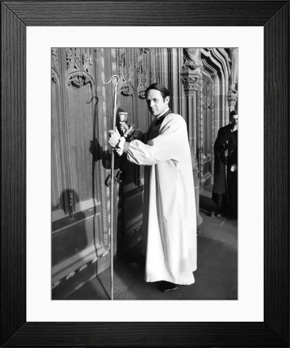 Framed Print : Rev. David Shepherd. June 1975 P005533