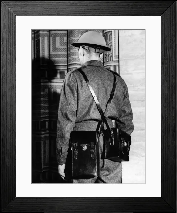 Framed Print : Wireless set used by enemy agents who were executed today Framed Print : Wireless set used by enemy agents who were executed today