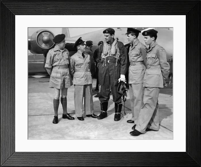 Framed Print : Atomic Test: Monte Bello. L to R. Sgt. A. Boville, S. A. C. Wilson and flying off K Framed Print : Atomic Test: Monte Bello. L to R. Sgt. A. Boville, S. A. C. Wilson and flying off K