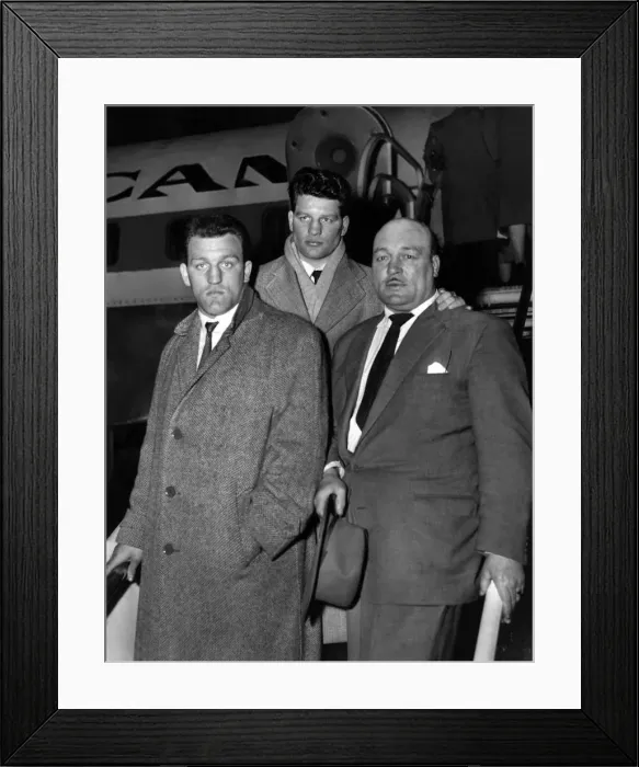 Framed Print : Brian London flies to the U. S. Brian London left London Airport early today for Framed Print : Brian London flies to the U. S. Brian London left London Airport early today for