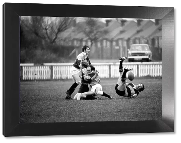 Rugby Union Matches: Harlequins (18) vs. Newport (6). December 1974 74-7565-009