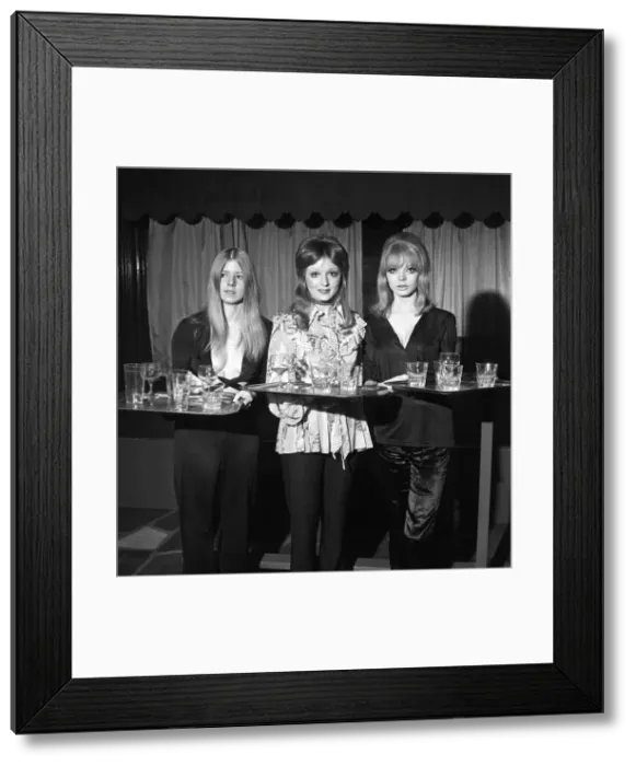 Framed Print : The Waitress - 1970 Style: A new restaurant - night club called Bumburs