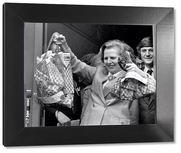 Campaigning. Margaret Thatcher MP, Leader of Conservative Party, in 1979