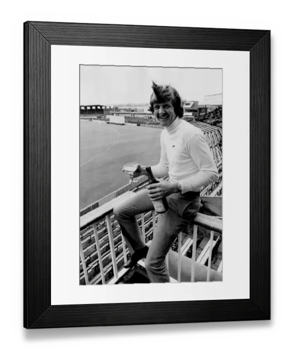 Framed Print : Glenn Turner (New Zealand cricketer) celebrates in champagne his 1 Framed Print : Glenn Turner (New Zealand cricketer) celebrates in champagne his 1