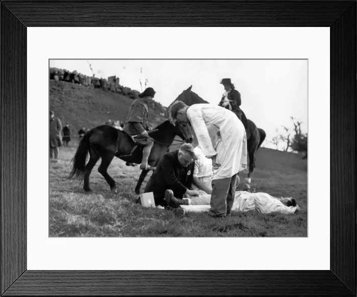 Framed Print : Shin Kicking contest. May 1951 P005064 Framed Print : Shin Kicking contest. May 1951 P005064