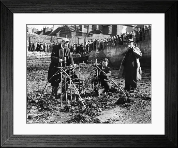 Framed Print : An old English custom takes place: In the little fishing village of Whitby Yorks Framed Print : An old English custom takes place: In the little fishing village of Whitby Yorks