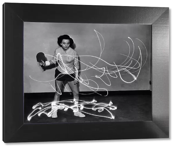 Rosalind Rowe. Table Tennis. April 1953 P005507