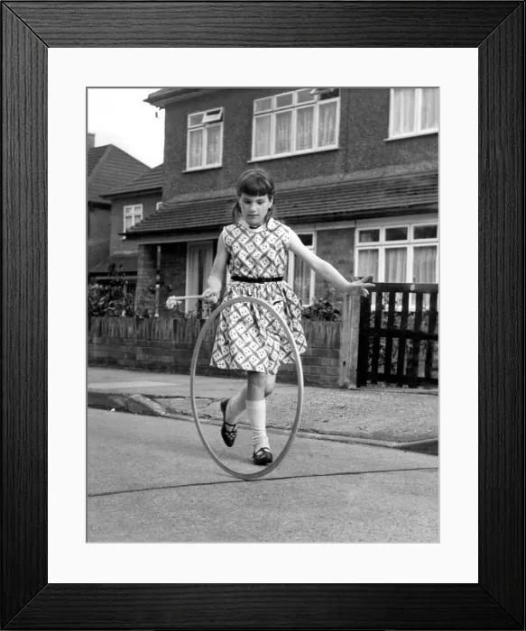 Framed Print : Toys Hoops. July 1965 P004894 Framed Print : Toys Hoops. July 1965 P004894