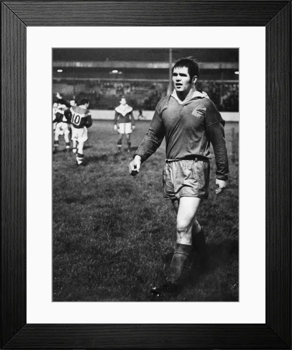 Framed Print : Wales v. France (rugby league) at Salford. Jim Mills of Wales get Framed Print : Wales v. France (rugby league) at Salford. Jim Mills of Wales get