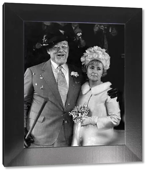 The Bride and groom after the ceremony. April 1971 P005940