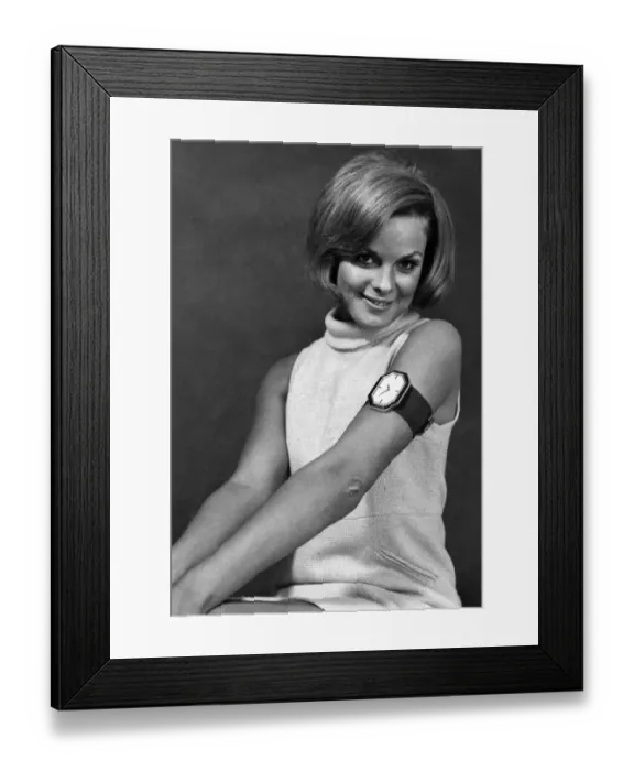 Framed Print : The clock people have brought out this new time-piece that girls wear on their thighs Framed Print : The clock people have brought out this new time-piece that girls wear on their thighs