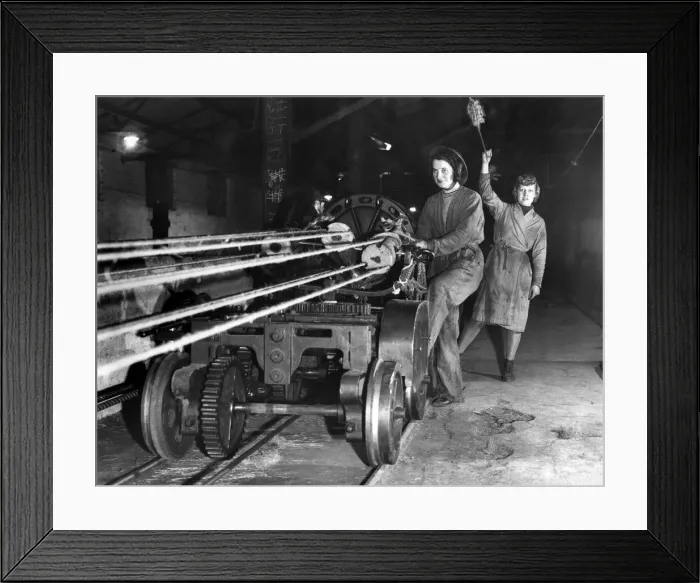 Framed Print : Rope making: Off to another hawser. The signals is given